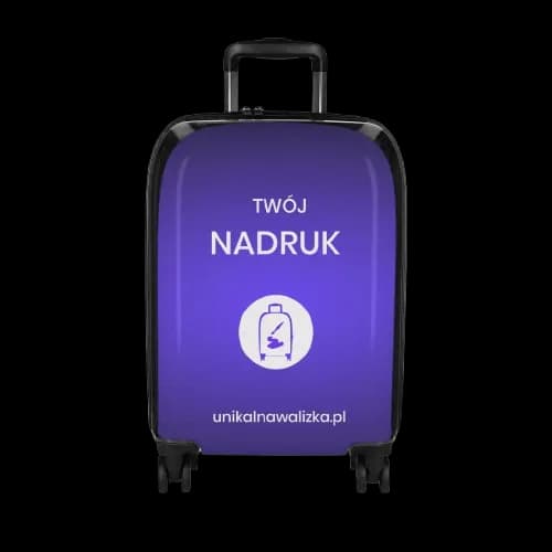 Własny nadruk na walizce